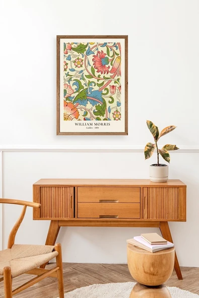 William Morris Ahşap Çerçeveli Tablo 23 x 30 - Resim 3