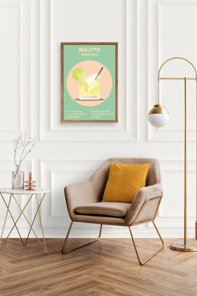 Mojito Ahşap Çerçeveli Tablo 50 x 70 - Resim 2