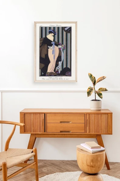 Costume Parisiens Ahşap Çerçeveli Tablo 30 x 42 - Resim 3