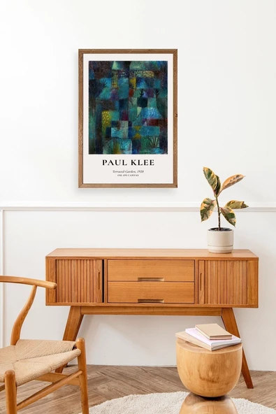 Paul Klee Ahşap Çerçeveli Tablo 30 x 42 - Resim 3