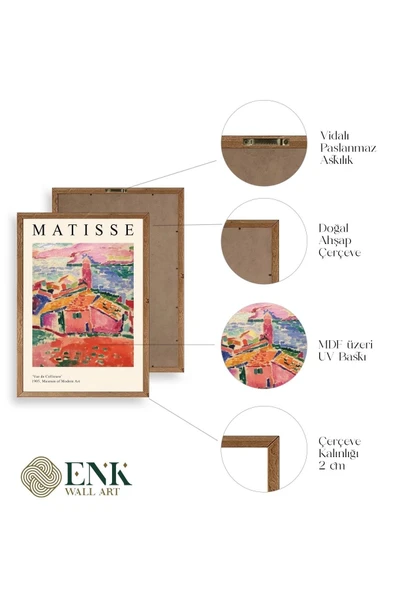 Matisse Ahşap Çerçeveli Tablo 17 x 23 - Resim 4