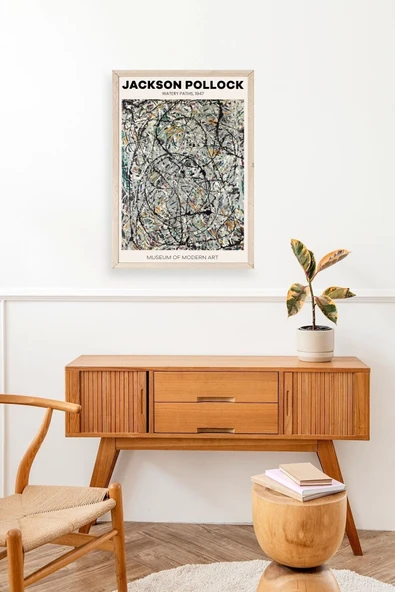 Jackson Polloc Ahşap Çerçeveli Tablo 50 x 70 - Resim 3