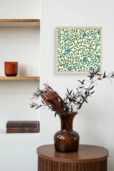 Çiçek Ahşap Çerçeveli Tablo 23 x 23 - Resim 3