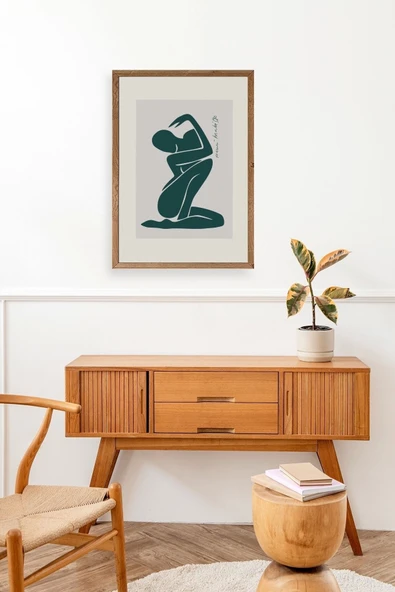 Modern Ahşap Çerçeveli Tablo 30 x 42 - Resim 3