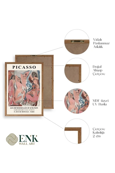 Picasso Ahşap Çerçeveli Tablo 23 x 30 - Resim 4