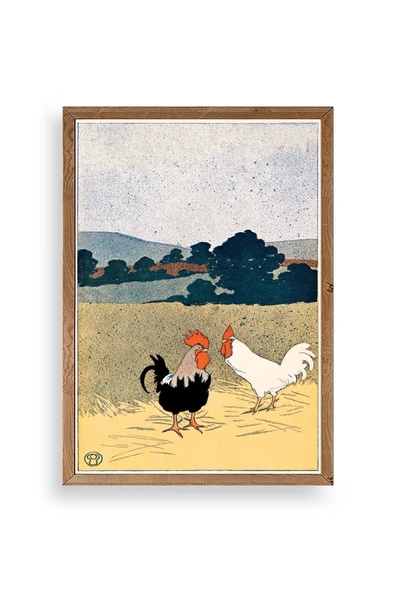 Edward Penfield Ahşap Çerçeveli Tablo 17 x 23 ürün görseli 1