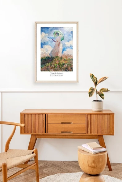 Claude Monet Ahşap Çerçeveli Tablo 50 x 70 - Resim 3