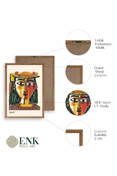 Picasso Ahşap Çerçeveli Tablo 23 x 30 - Resim 4