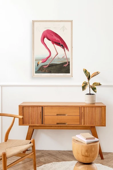 Flamingo Ahşap Çerçeveli Tablo 17 x 23 - Resim 3