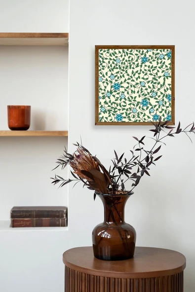 Çiçek Ahşap Çerçeveli Tablo 42 x 42 - Resim 3