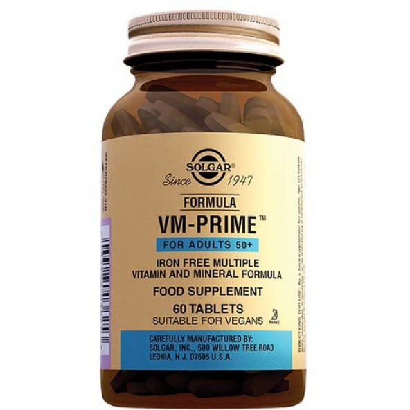 Solgar VM Prime 60 Tablet (50 Yaş)