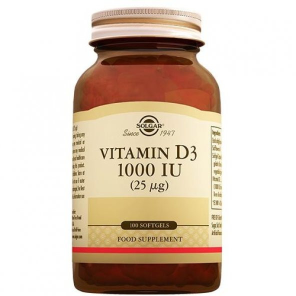 Solgar Vitamin D3 1000 Iu 100 Tablet