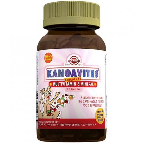 Solgar Kangavites Multivitamin & Mineral 60 Tablet