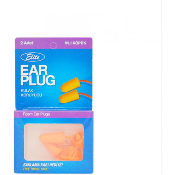 Elite Ear Plug İpli Köpük Kulak Tıkacı