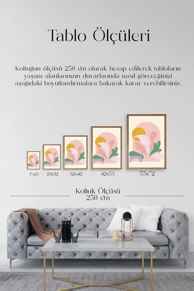 Modern Ahşap Çerçeveli Tablo 50 x 70 - Resim 5