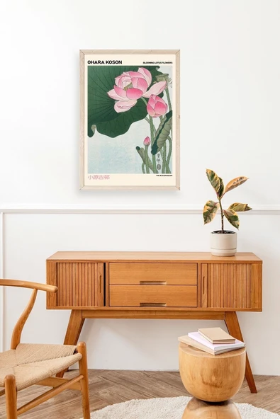 Ohara Koson Ahşap Çerçeveli Tablo 17 x 23 - Resim 3