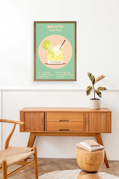 Mojito Ahşap Çerçeveli Tablo 50 x 70 - Resim 3