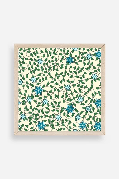 Çiçek Ahşap Çerçeveli Tablo 42 x 42 ürün görseli 1