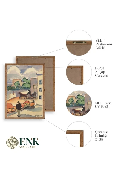 Zolo Palugyay Ahşap Çerçeveli Tablo 17 x 23 - Resim 4