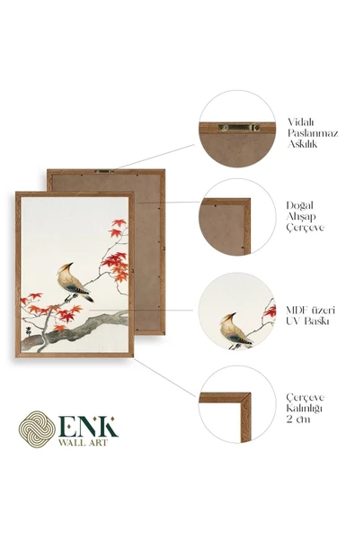 Floral Eclectic Ahşap Çerçeveli Tablo 23 x 30 - Resim 4