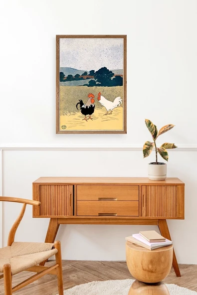 Edward Penfield Ahşap Çerçeveli Tablo 17 x 23 - Resim 3