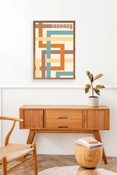 Bauhaus Ahşap Çerçeveli Tablo 30 x 42 - Resim 3