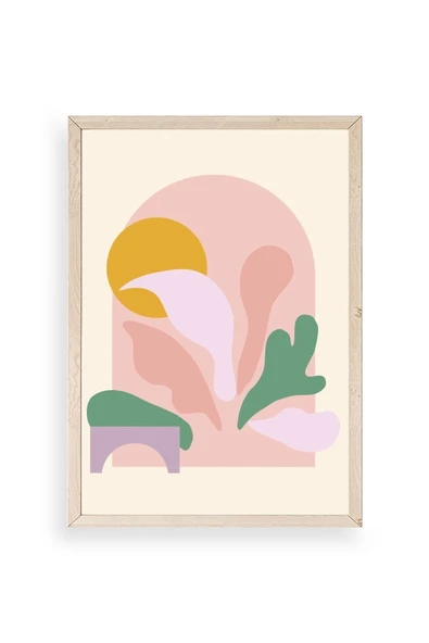 Modern Ahşap Çerçeveli Tablo 50 x 70 ürün görseli 1