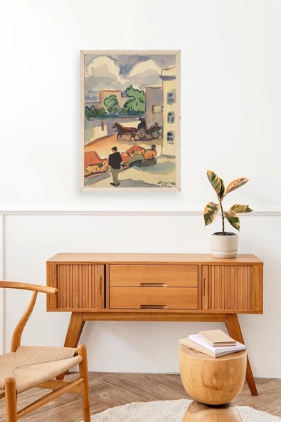 Zolo Palugyay Ahşap Çerçeveli Tablo 30 x 42 - Resim 3