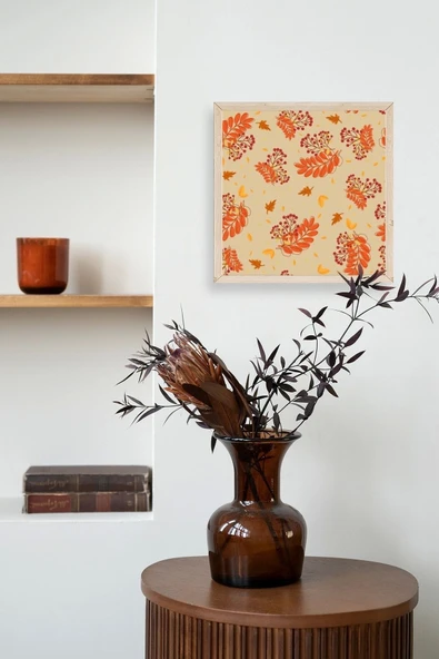 Çiçek Ahşap Çerçeveli Tablo 42 x 42 - Resim 3