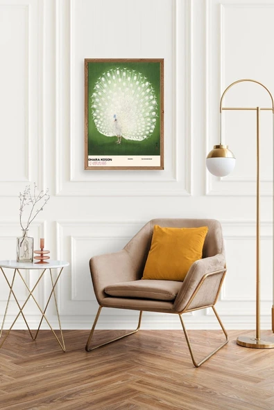 Ohara Koson Ahşap Çerçeveli Tablo 50 x 70 - Resim 2