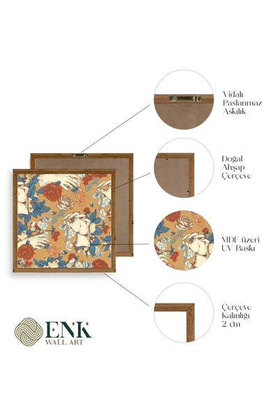 Güller Ahşap Çerçeveli Tablo 50 x 50 - Resim 4