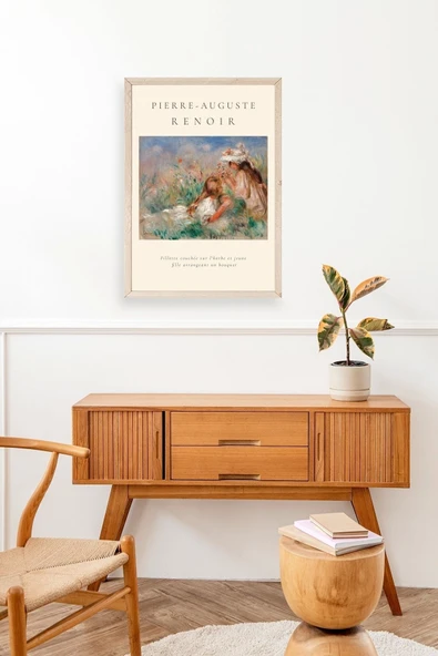 Pierre-Aguste Renoir Ahşap Çerçeveli Tablo 23 x 30 - Resim 3