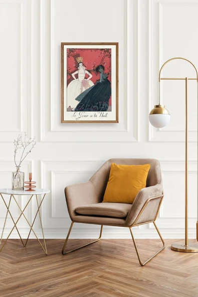 Paulette Duval Ahşap Çerçeveli Tablo 23 x 30 - Resim 2