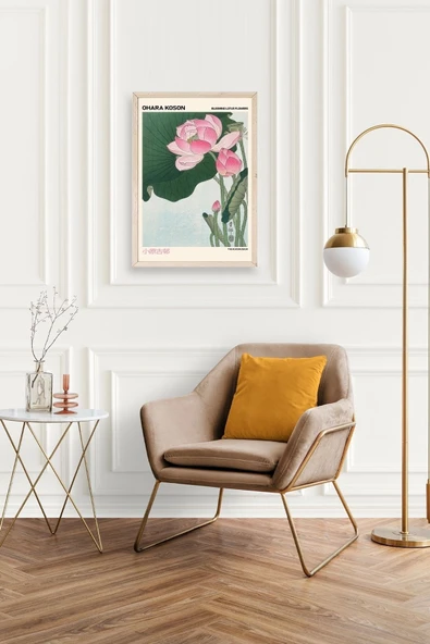 Ohara Koson Ahşap Çerçeveli Tablo 17 x 23 - Resim 2