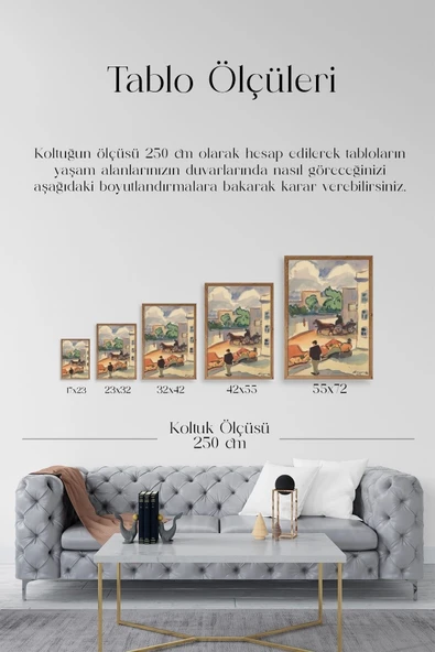 Zolo Palugyay Ahşap Çerçeveli Tablo 30 x 42 - Resim 5
