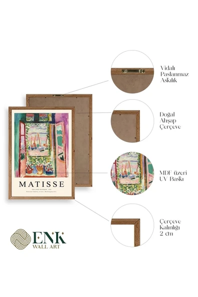 Matisse Ahşap Çerçeveli Tablo 17 x 23 - Resim 4