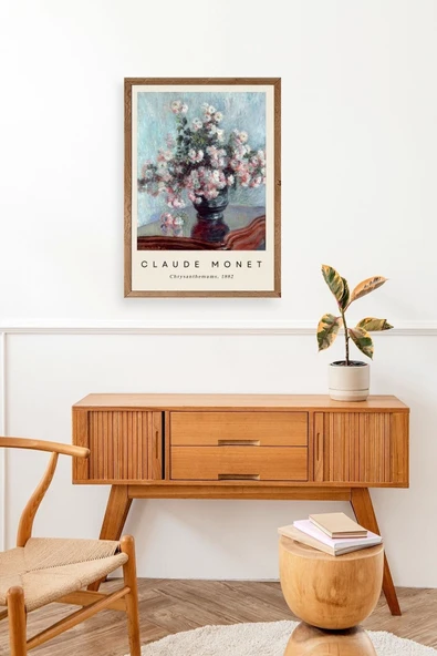 Claude Monet Ahşap Çerçeveli Tablo 30 x 42 - Resim 3