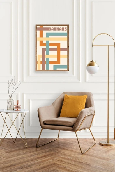 Bauhaus Ahşap Çerçeveli Tablo 30 x 42 - Resim 2