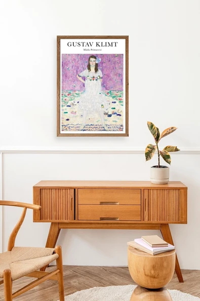 Gustav Klimt Ahşap Çerçeveli Tablo 23 x 30 - Resim 3