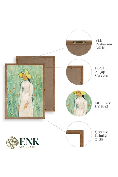 Van Gogh Ahşap Çerçeveli Tablo 30 x 42 - Resim 4