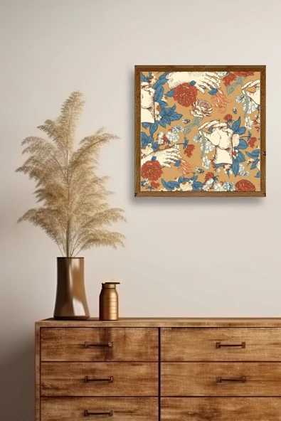 Güller Ahşap Çerçeveli Tablo 50 x 50 - Resim 2