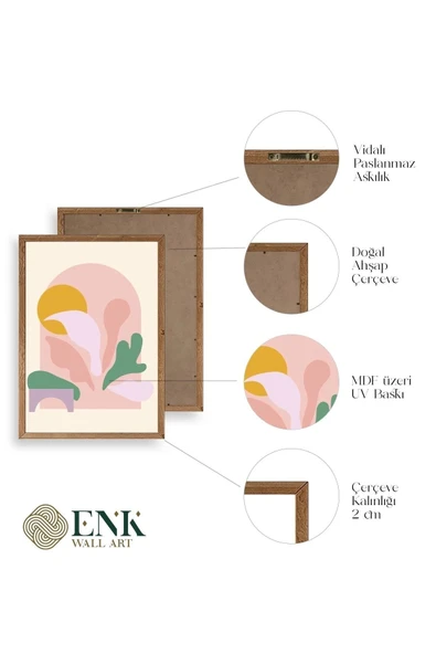 Modern Ahşap Çerçeveli Tablo 50 x 70 - Resim 4