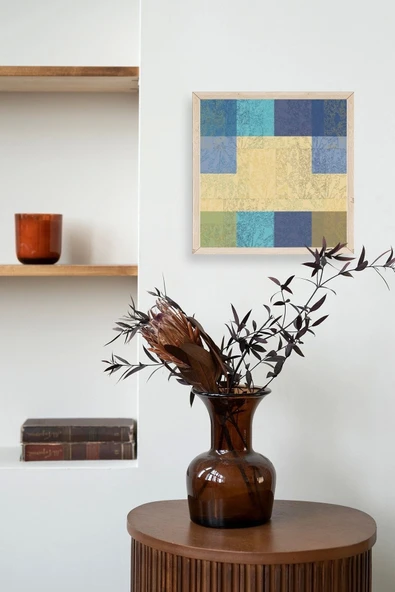 Kare Ahşap Çerçeveli Tablo 42 x 42 - Resim 3