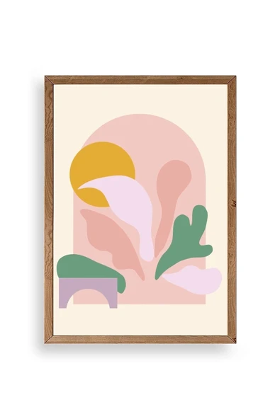 Modern Ahşap Çerçeveli Tablo 50 x 70 ürün görseli 1