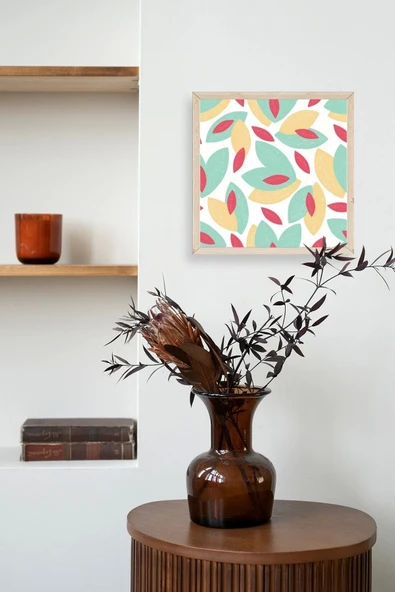 Yaprak Ahşap Çerçeveli Tablo 23 x 23 - Resim 3