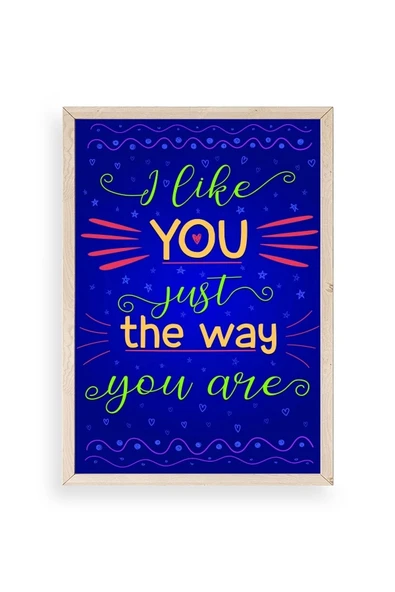 Motto Ahşap Çerçeveli Tablo 17 x 23 ürün görseli 1