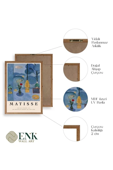 Matisse Ahşap Çerçeveli Tablo 30 x 42 - Resim 4