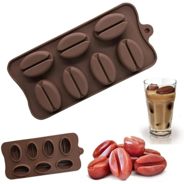 Kahve Çekirdeği Şekilli Silikon Kalıp ürün görseli 1