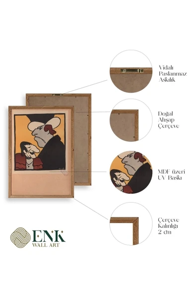 Frueh Ahşap Çerçeveli Tablo 17 x 23 - Resim 4