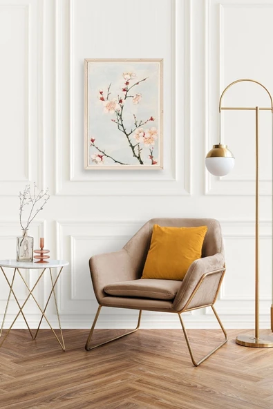 Cherry Blossom Ahşap Çerçeveli Tablo 23 x 30 - Resim 2